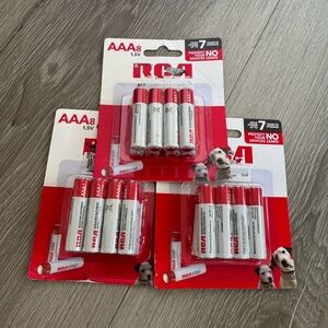 RCA set of 3 AAA8 Batteries Pack new